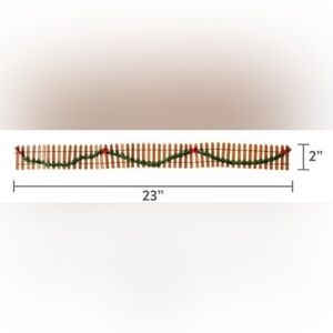 Lemax 2"-23" Wired Wooden Fence Christmas Village House Accessory New